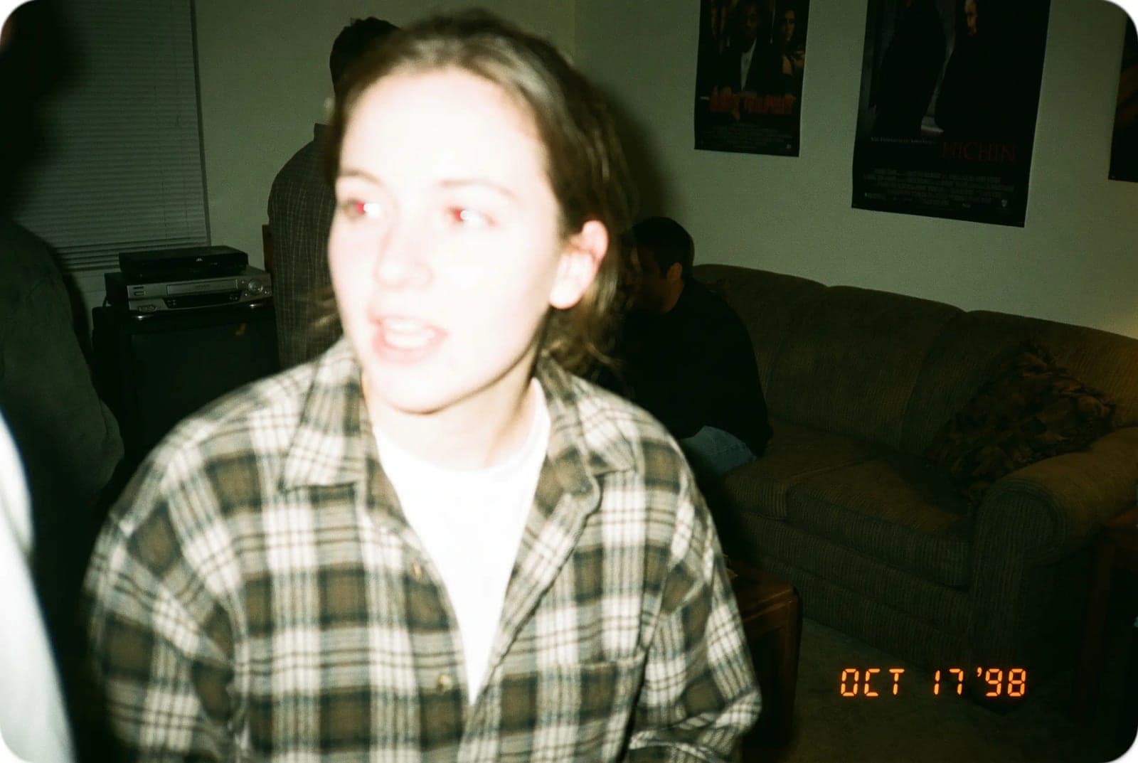 Disposable Camera Photography, Blown out flash, deep grain and a date stamp in the corner