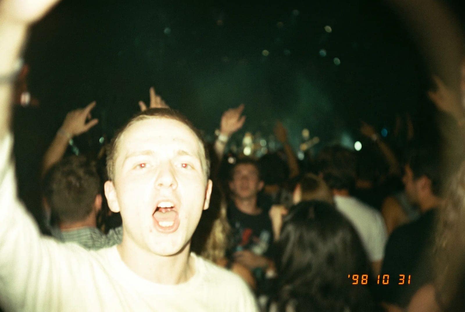 Disposable Camera Photography, Blown out flash, deep grain and a date stamp in the corner