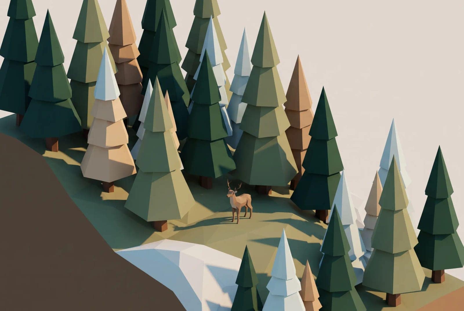 Low-poly Game Art, Deliberate polygon counts, flat shading and a palette chosen on purpose