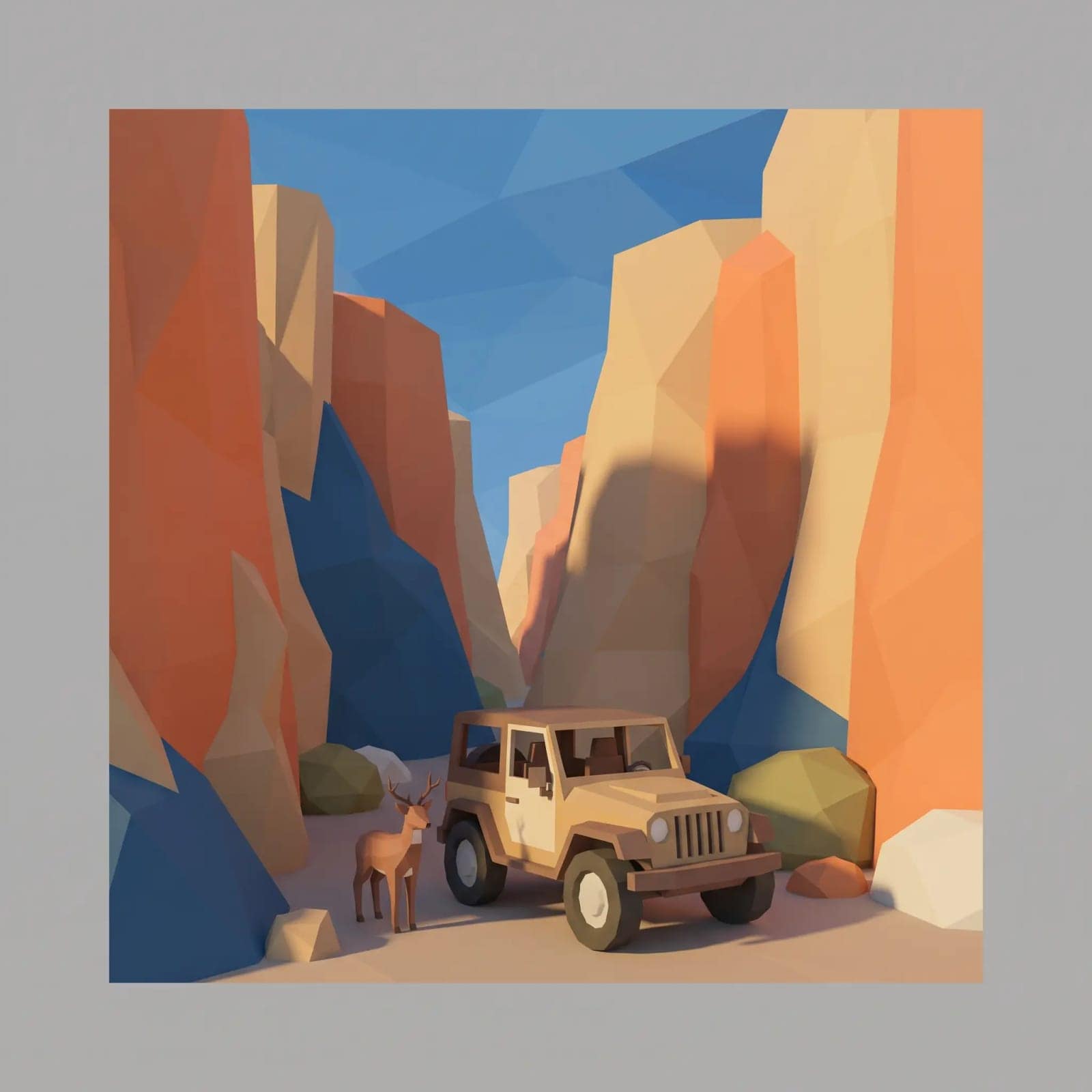 Low-poly Game Art, Deliberate polygon counts, flat shading and a palette chosen on purpose