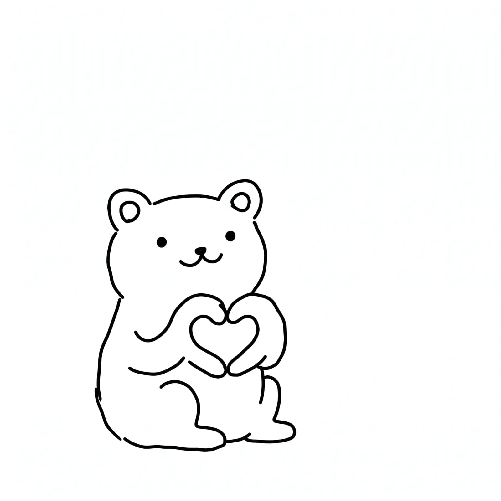 Single Line Doodle, One wobbly line, no shading, and more personality than it has any right to