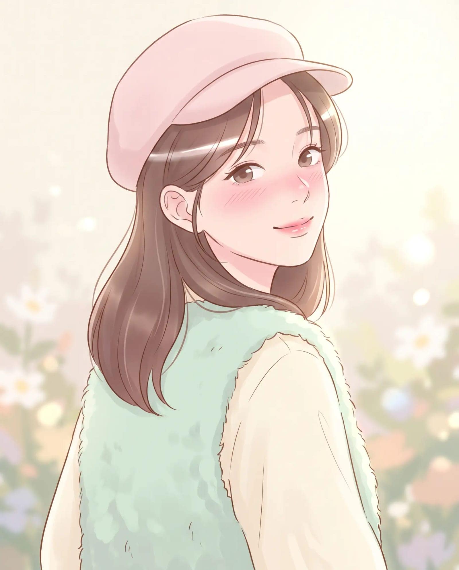 Webtoon Soft Anime, Airbrushed skin, glossy hair and light that flatters everyone